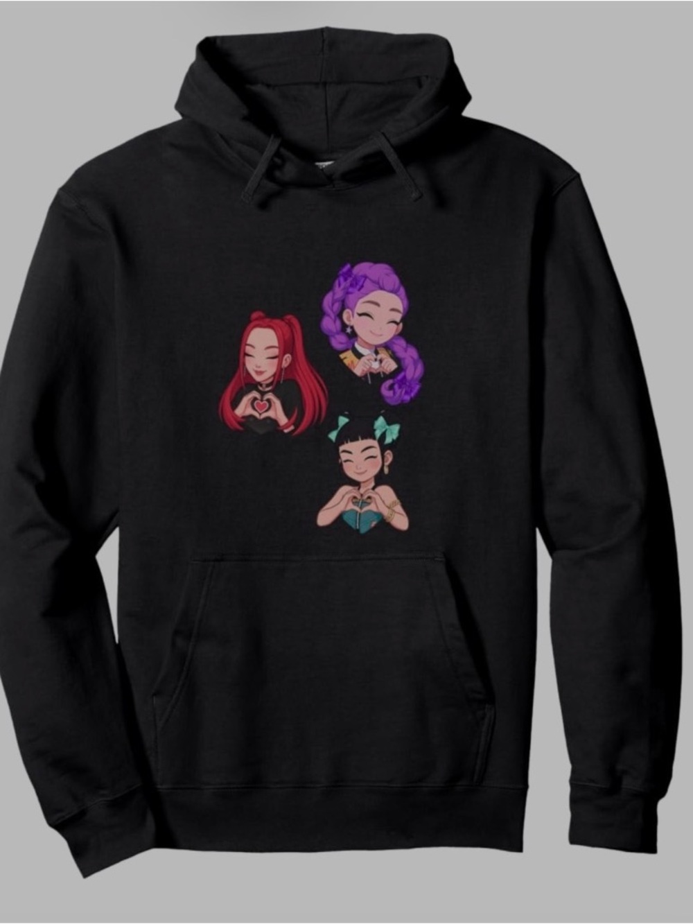 Mira Zoey Rumi K pop demon hunters women’s hoodie size M